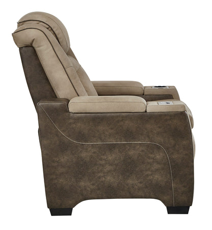 Next-Gen DuraPella Performance Fabric Dual Power Recliner with Hidden Storage