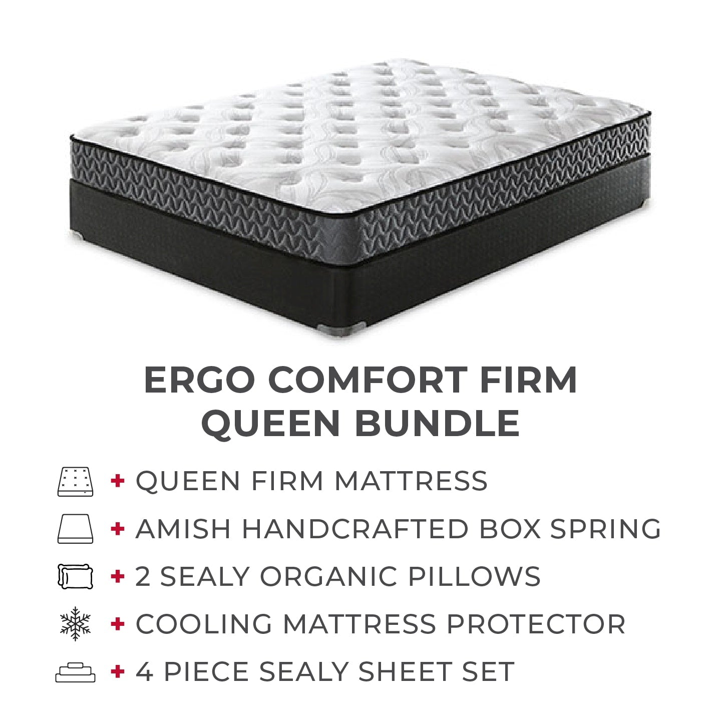 Ergo Comfort Firm Mattress Bundle