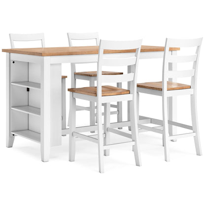 Gesthaven 5-Piece Counter Height Dining Set