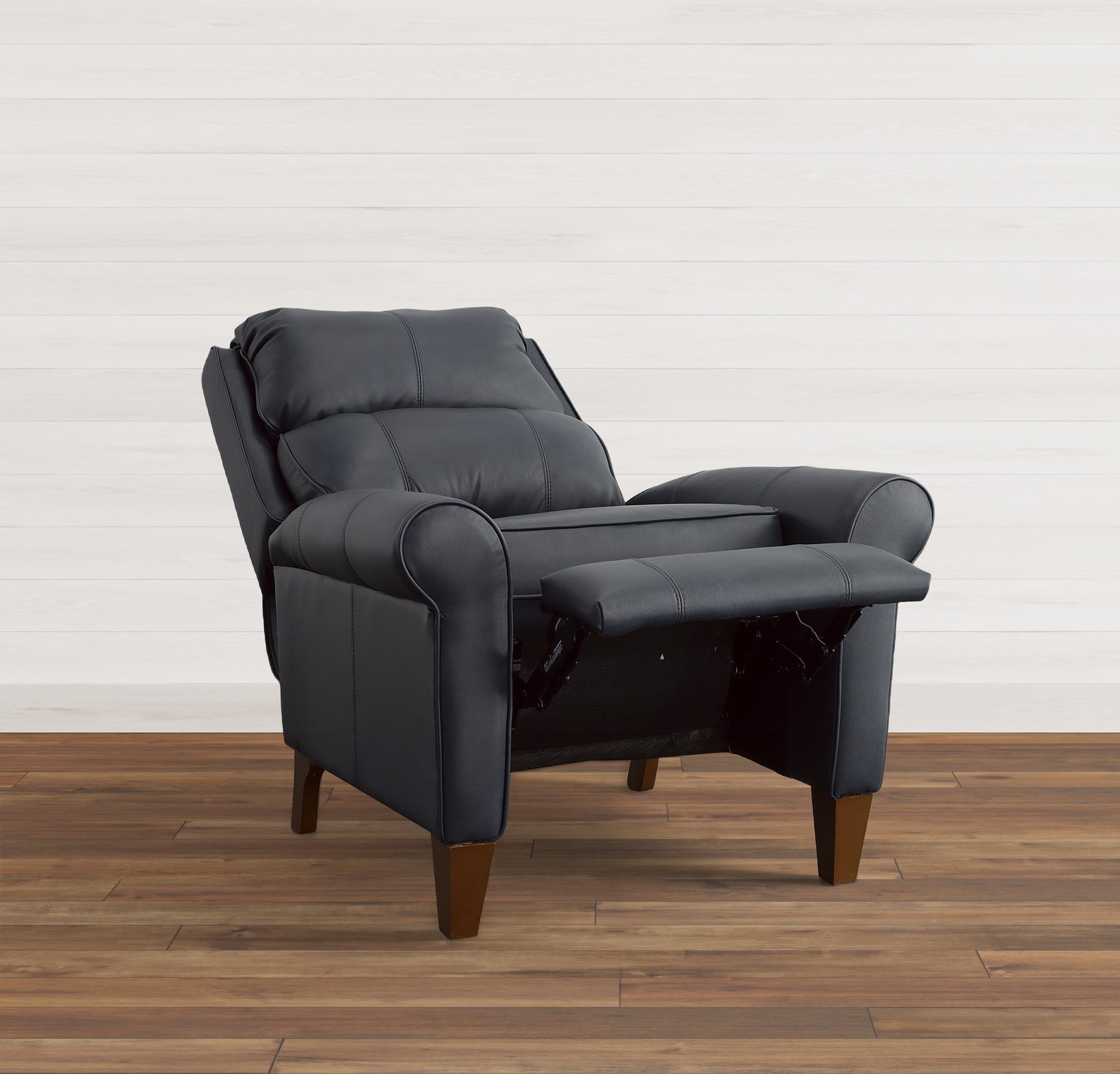 Walnut Leather Reclining Chair