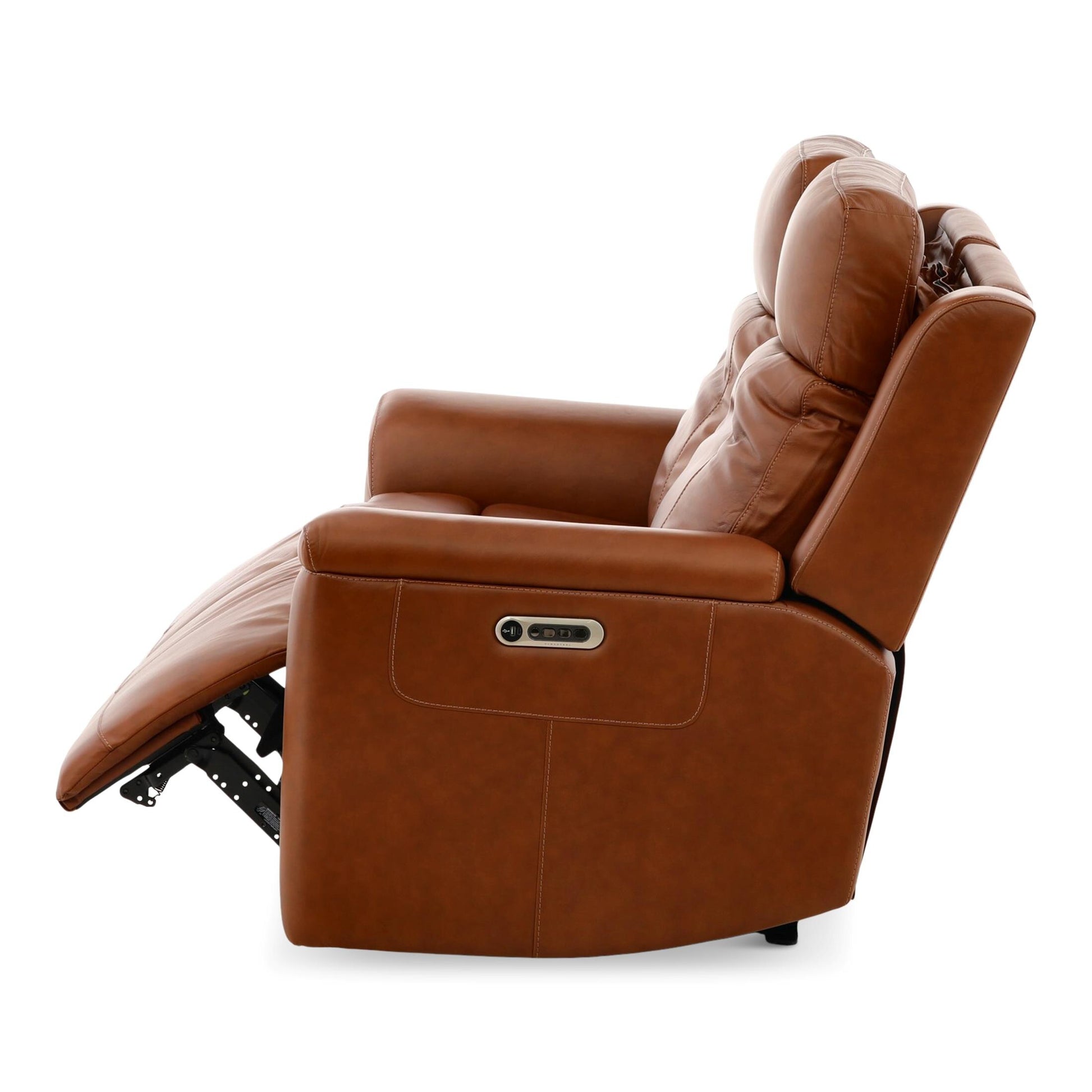 Adrian Leather Power Reclining Loveseat