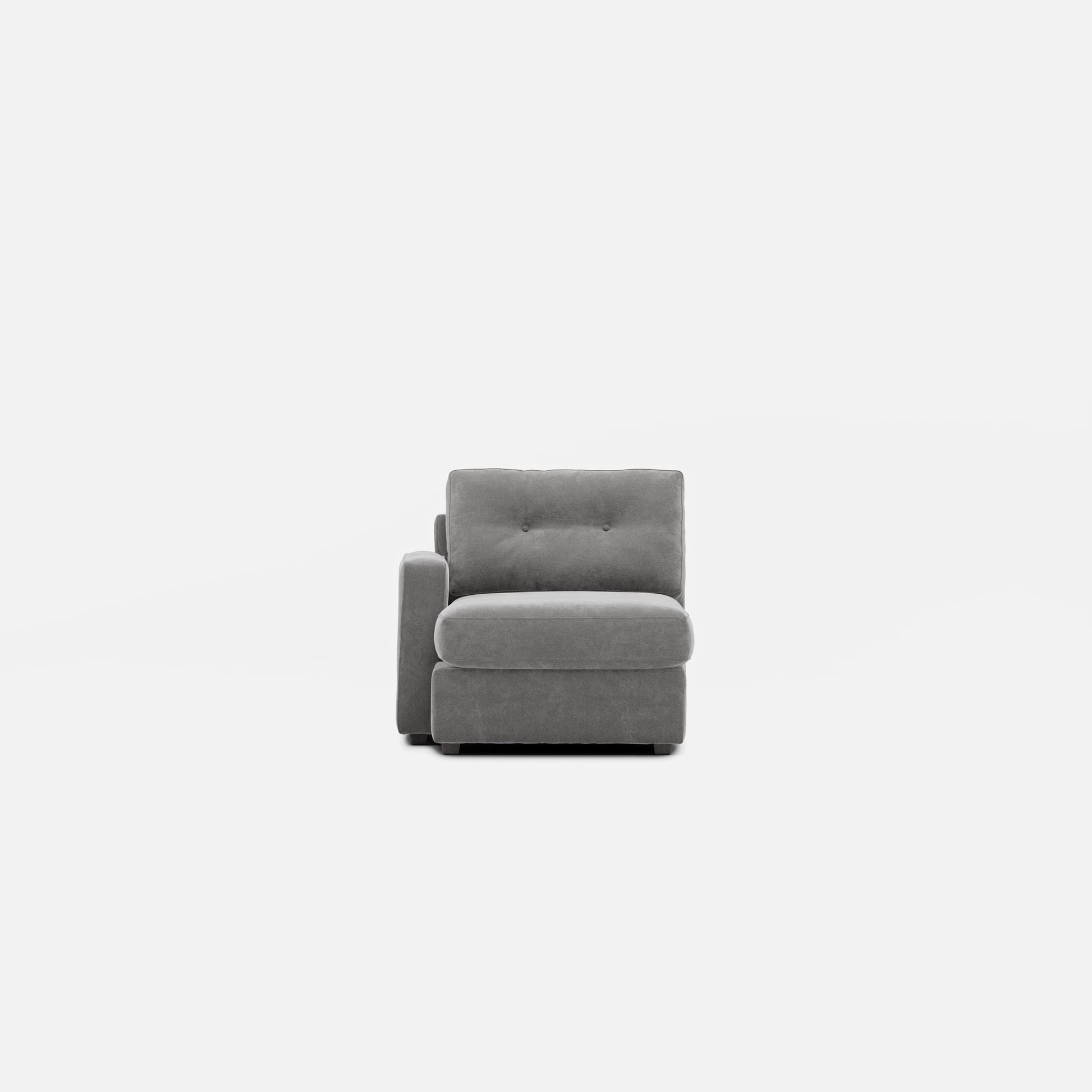 Modular One Left Arm Facing Chaise - Granite