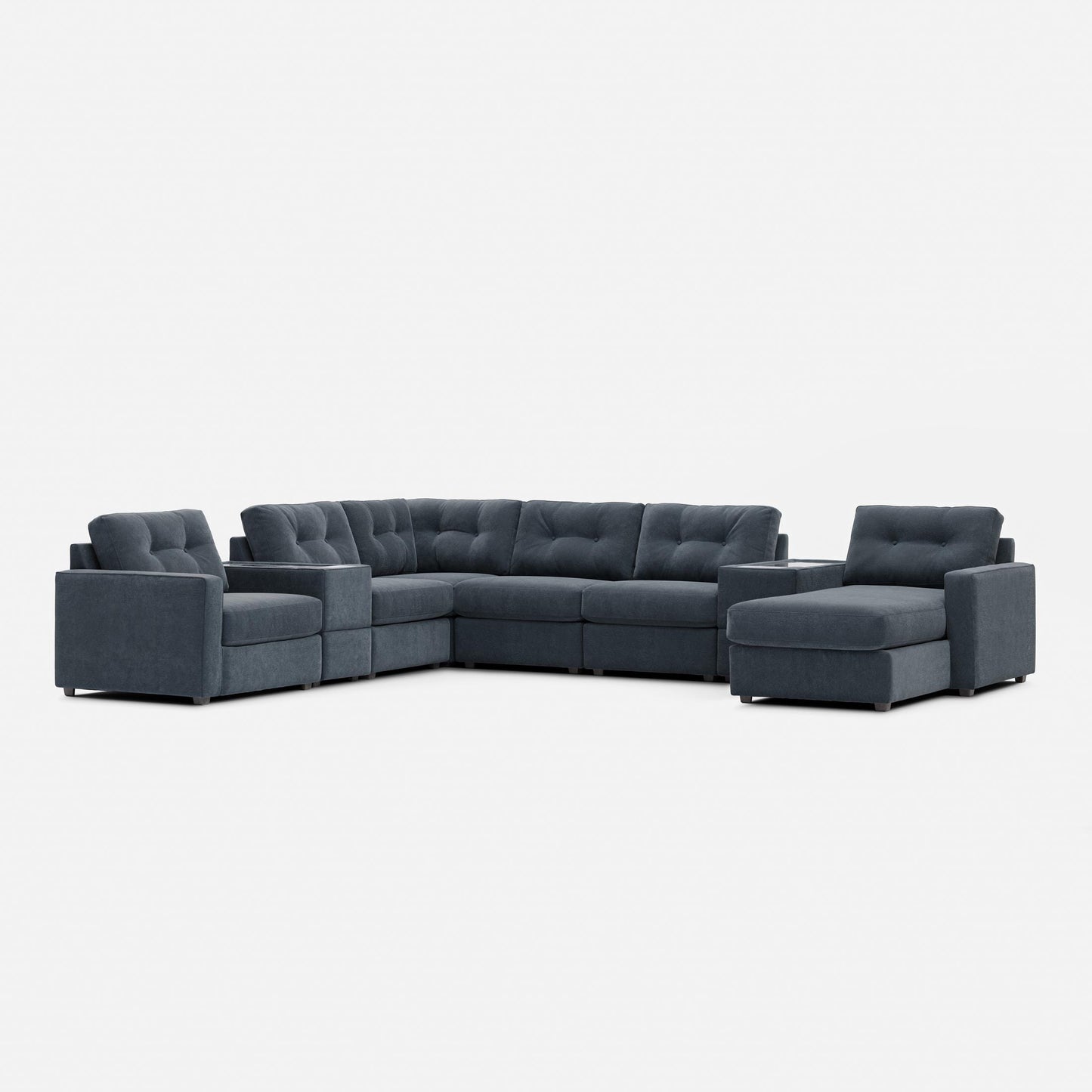 Modular One Right Facing 8-Piece Sectional - Navy