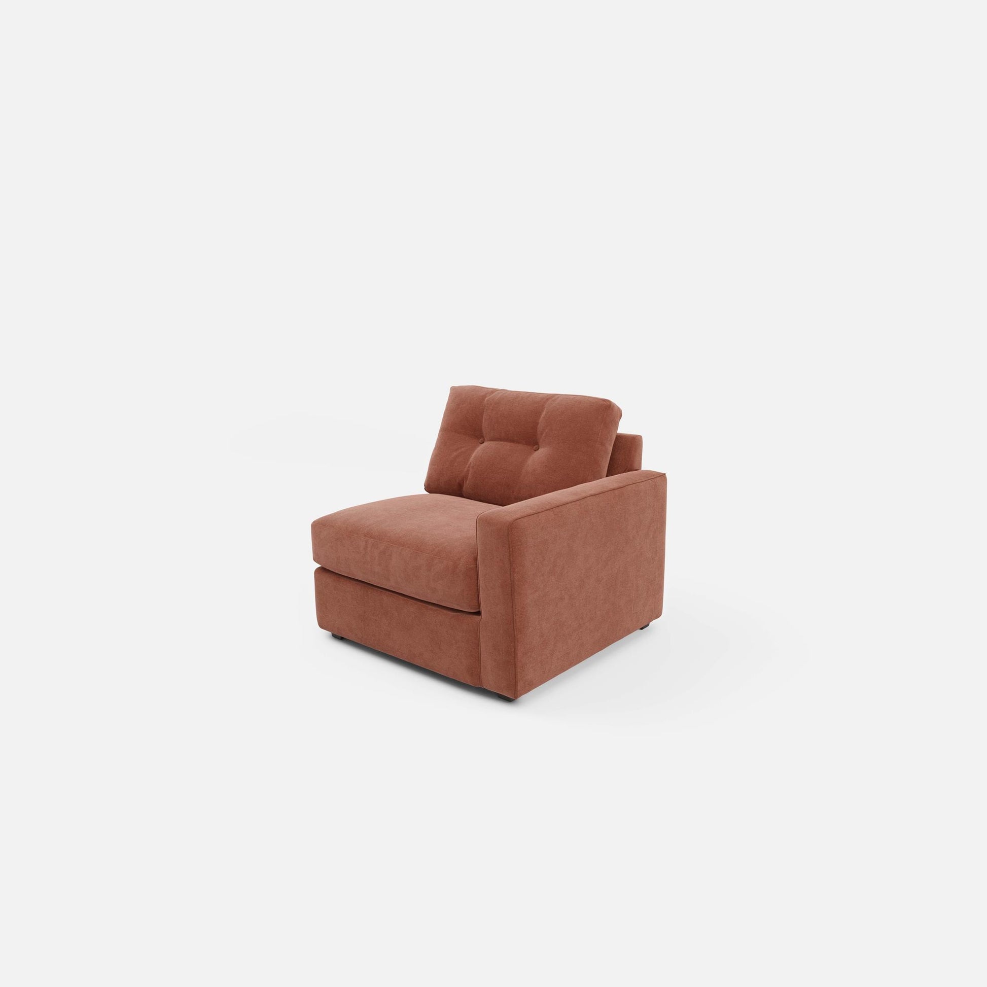 Modular One Right Arm Facing Chair - Cantaloupe