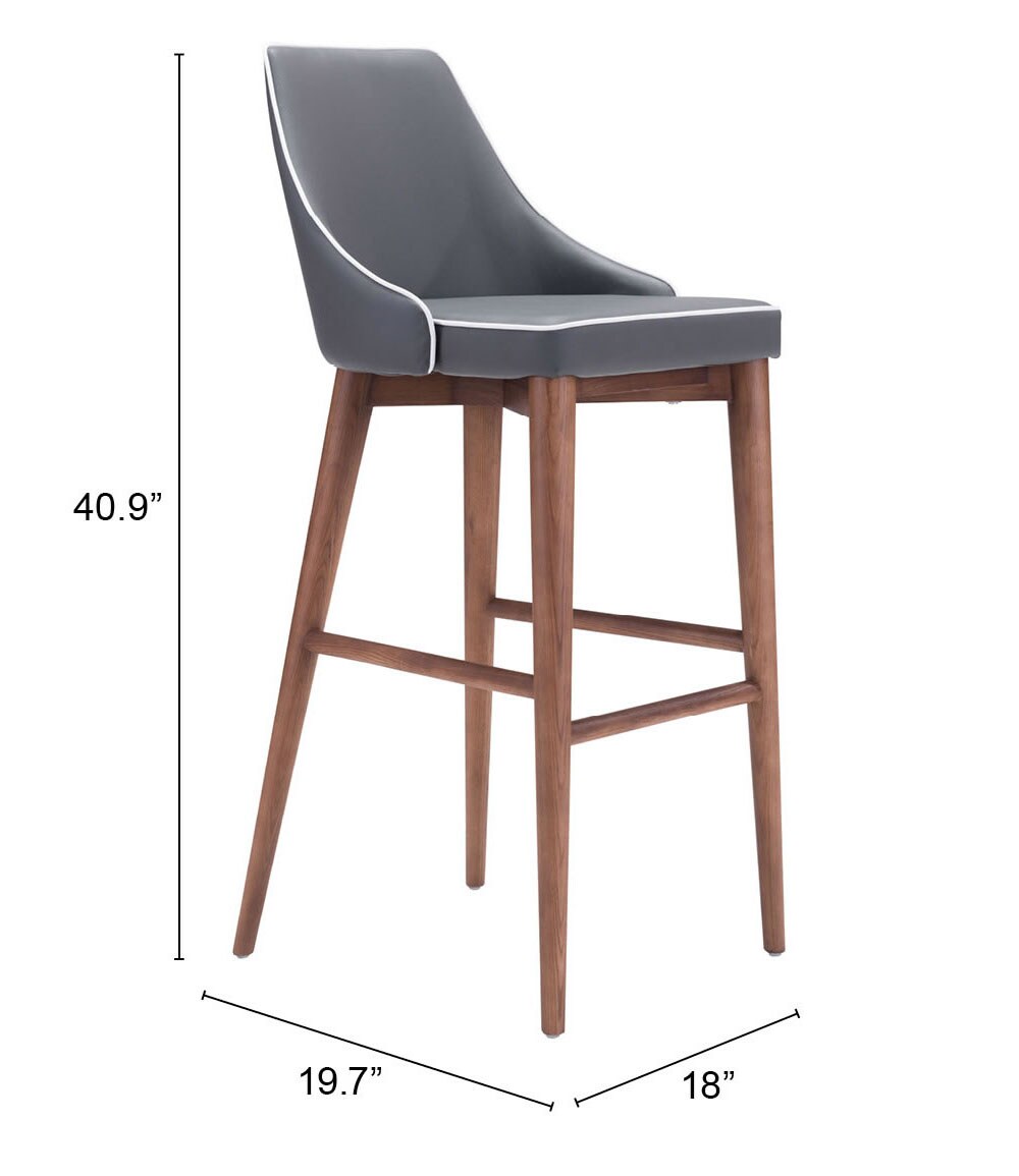 Moor Barstool Dark Gray