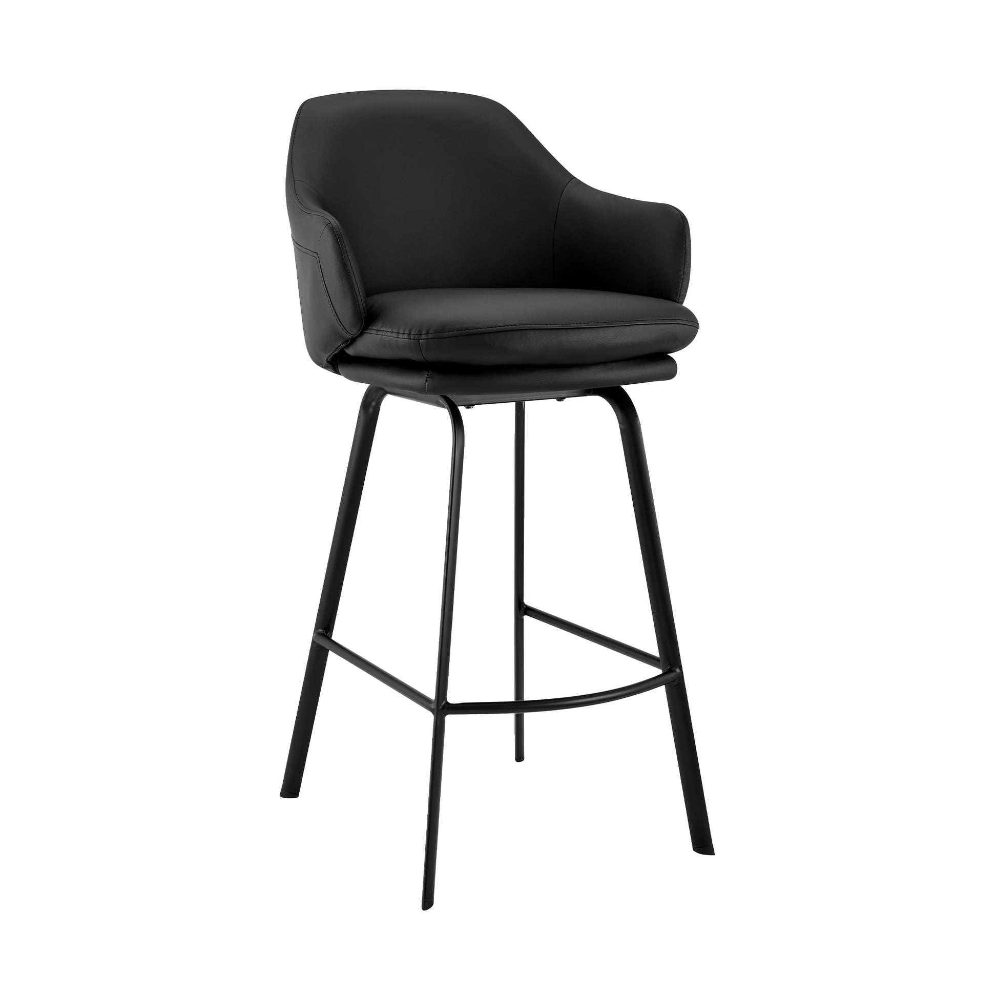 Brigden Black Swivel 26" Counter Stool