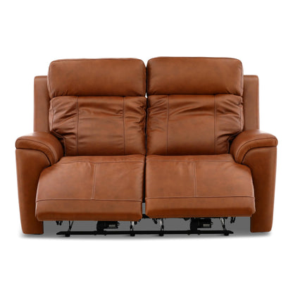 Adrian Leather Power Reclining Loveseat