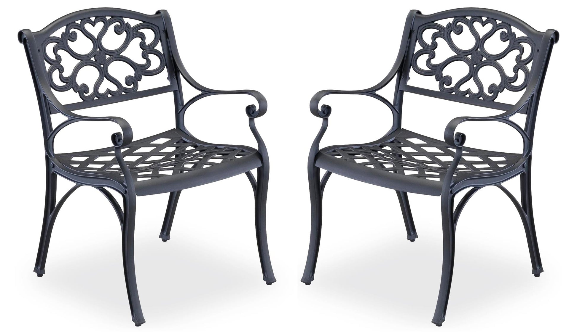Sanibel Outdoor Chair Pair Black