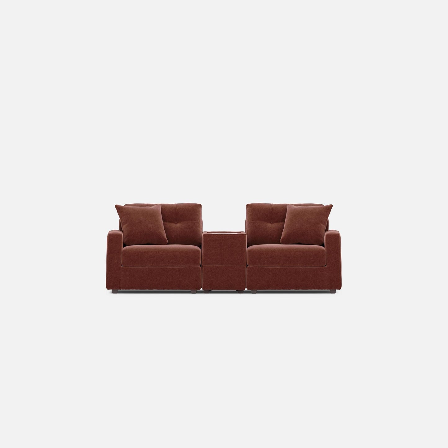 Modular One 3-Piece Console Loveseat Merlot