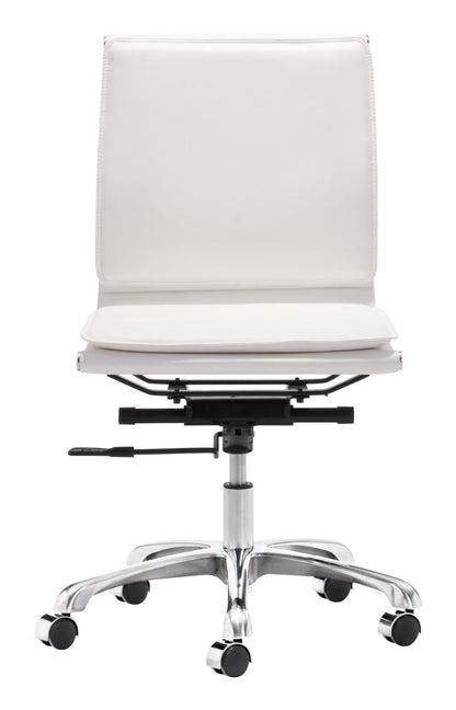 Lider Plus Armless Office Chair White