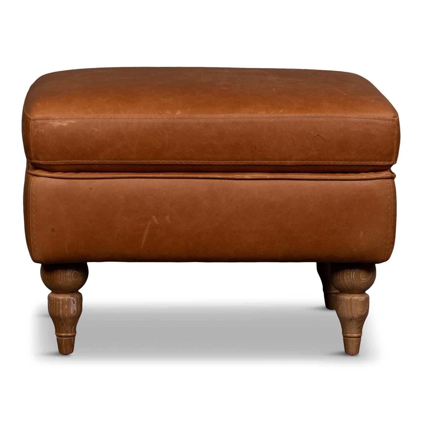 Hoffman Leather Ottoman