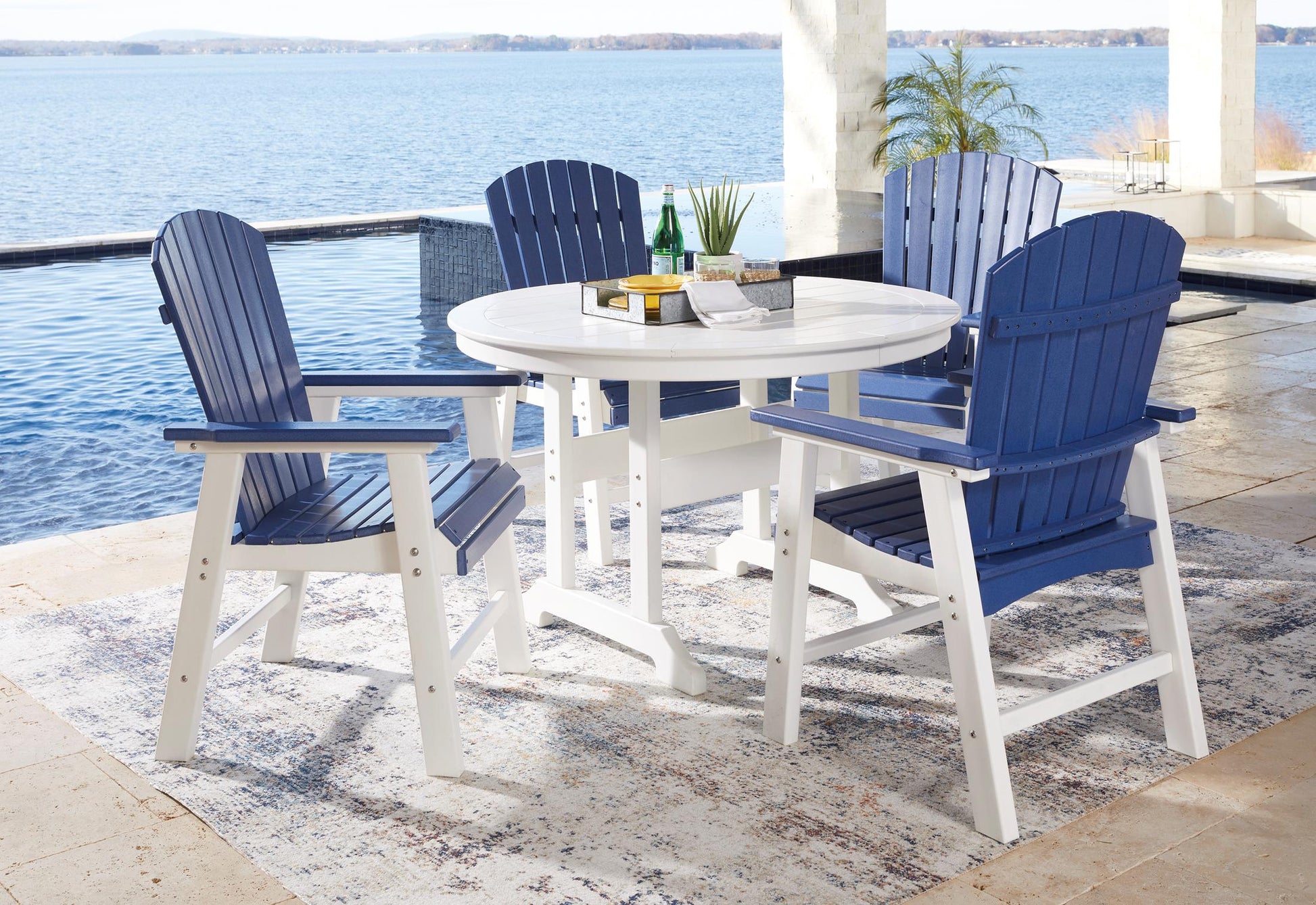 Crescent Luxe Outdoor Dining Table