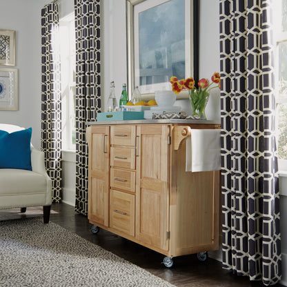 General Line 4 Drawer Kitchen Cart