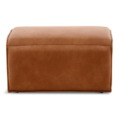 Modular Two Caster Ottoman