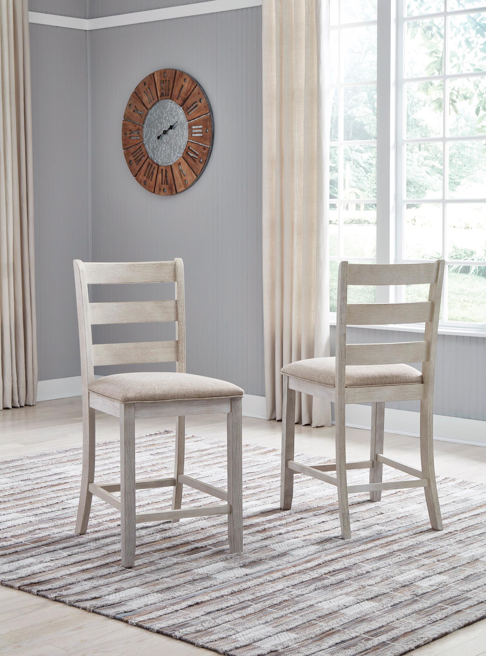 Skempton Counter Height Bar Stool with Back (Set of 2)