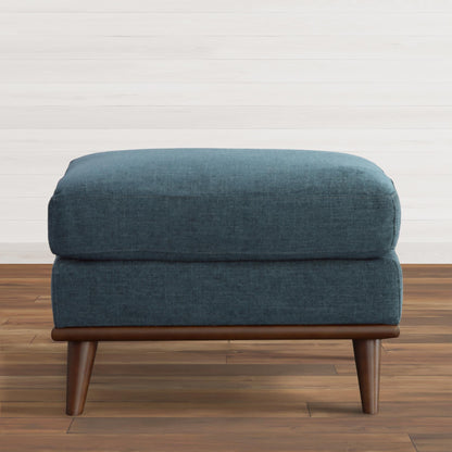 Topaz Teal Ottoman