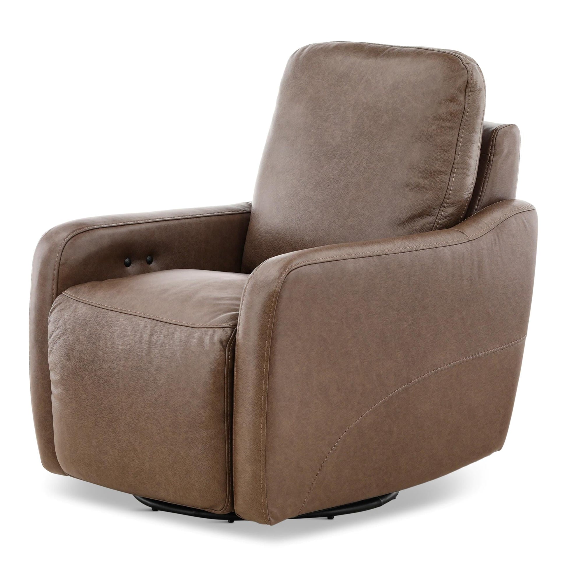 Brea Leather Power Swivel Recliner