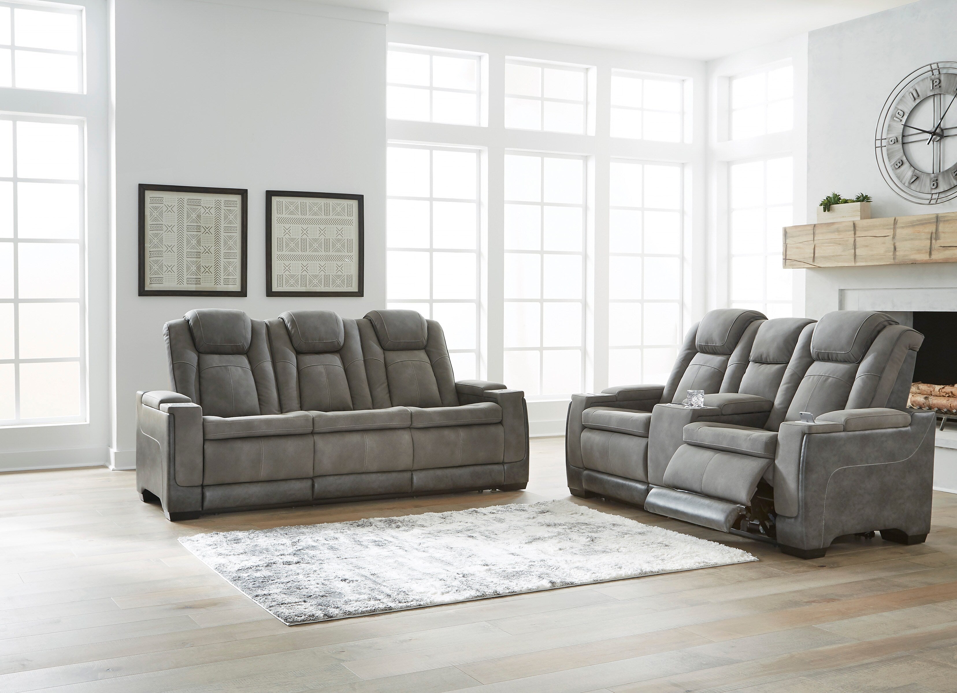 Ashley Next-Gen DuraPella Performance Fabric Dual Power Reclining