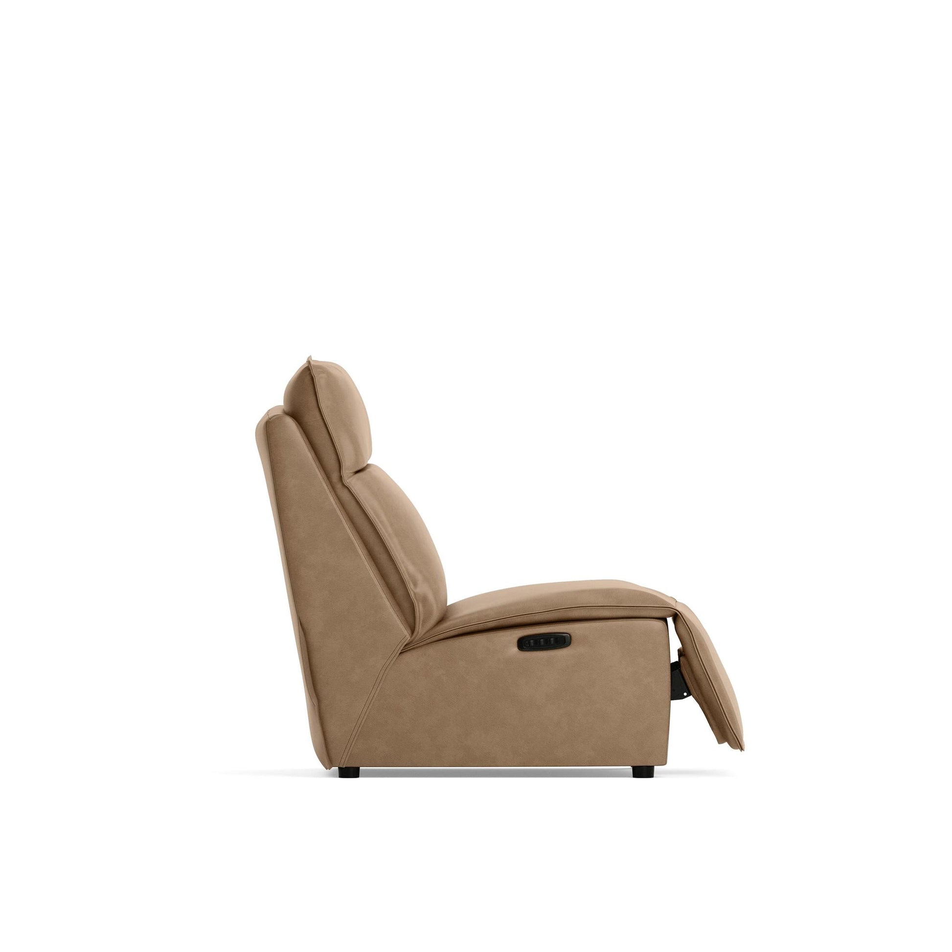 Modular Two Armless Power Recliner - Saddle