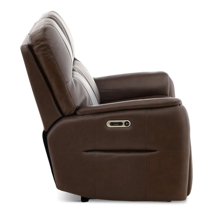 Walker Leather Power Reclining Loveseat