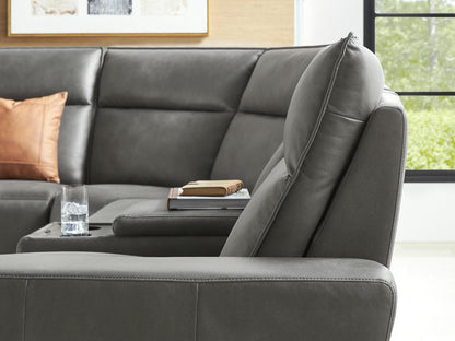 Modular Two Right Arm Facing Power Recliner - Charcoal