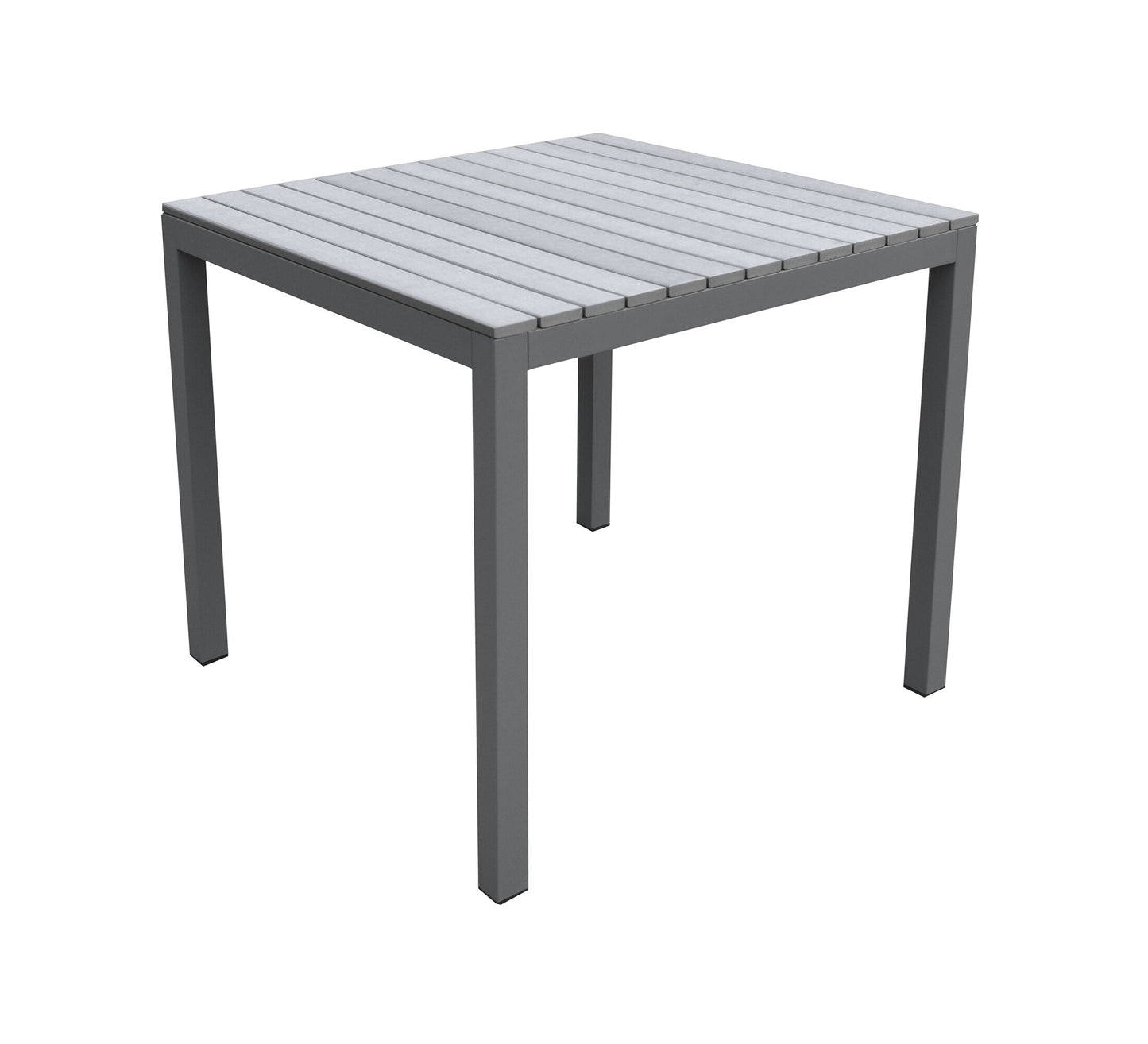 Bistro Dining Set Gray Powder Coated Finish (Table with 4 chairs)