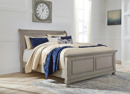 QUEEN SLEIGH BED