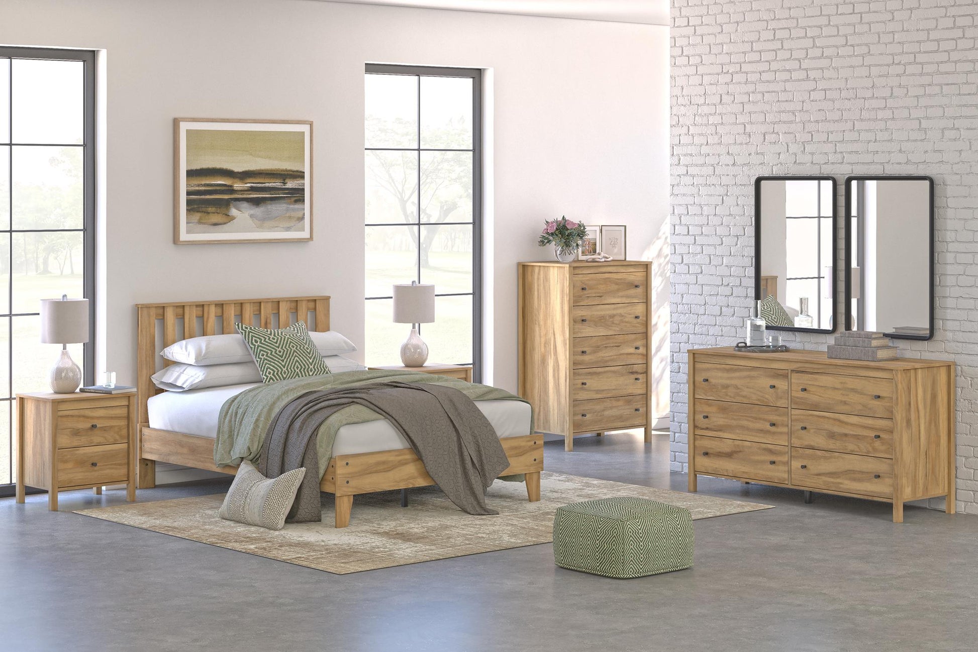 Bermacy Platform Panel Bed