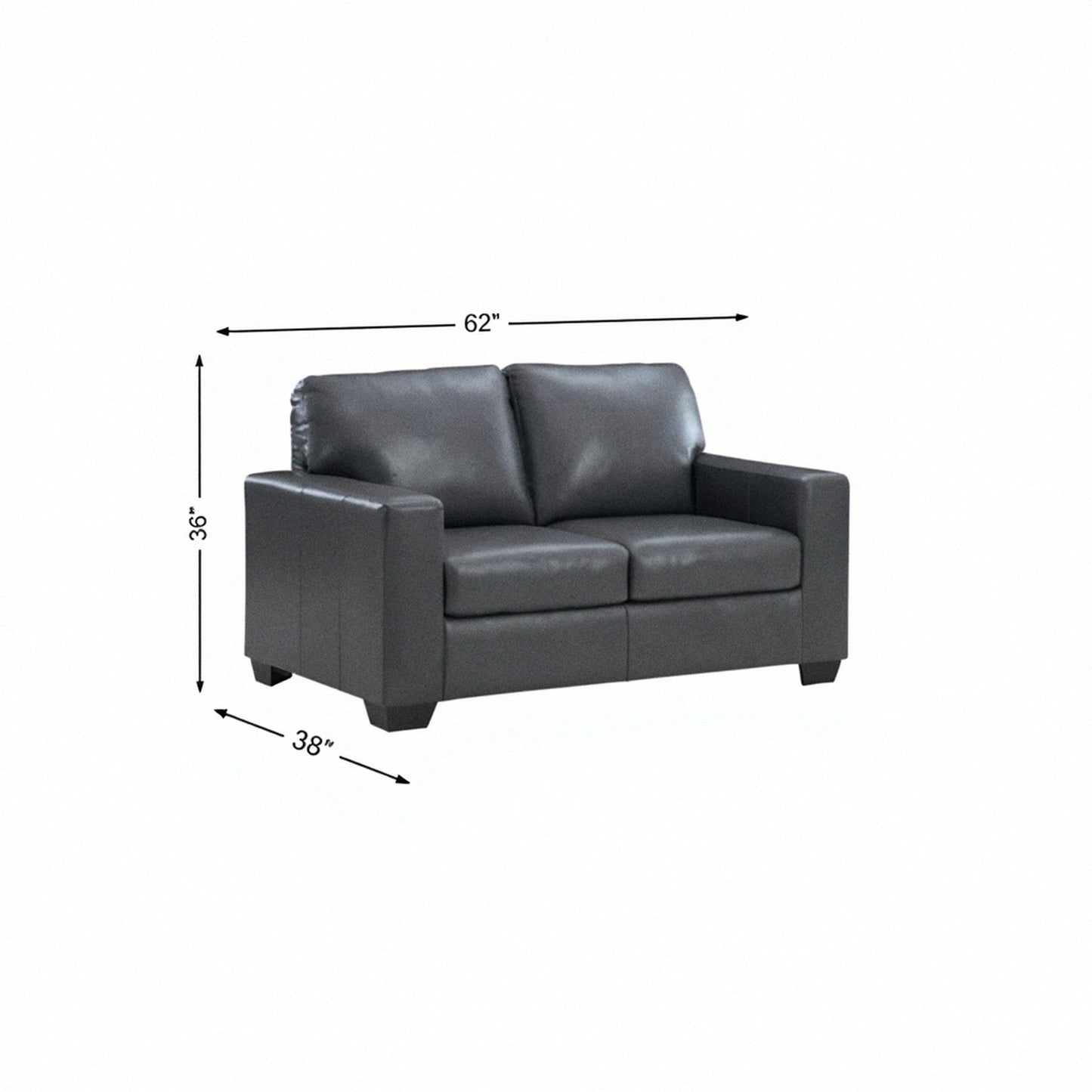 Bolsena Leather Loveseat