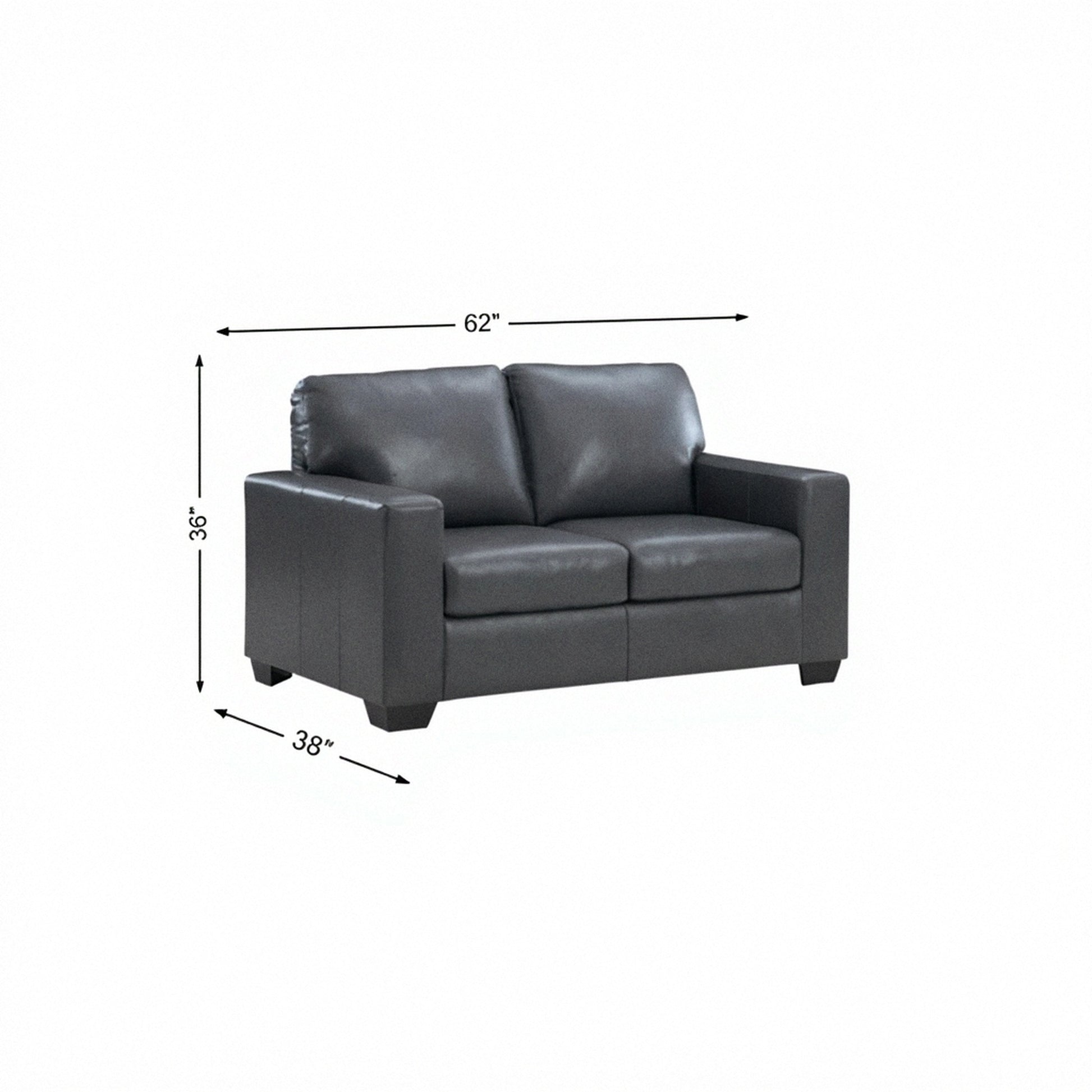Bolsena Leather Loveseat