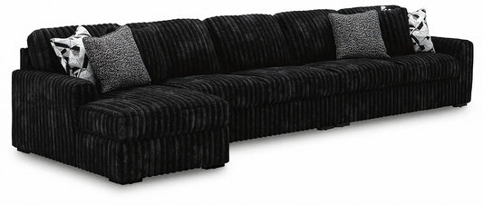 Ashley Midnight-Madness 3-Piece Sectional with Chaise - alternate view