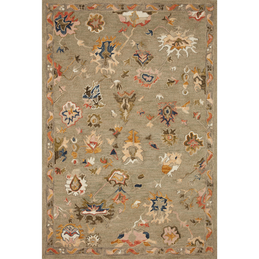 Padma Grey/Multi-Colored Rug 8'6" x 12'