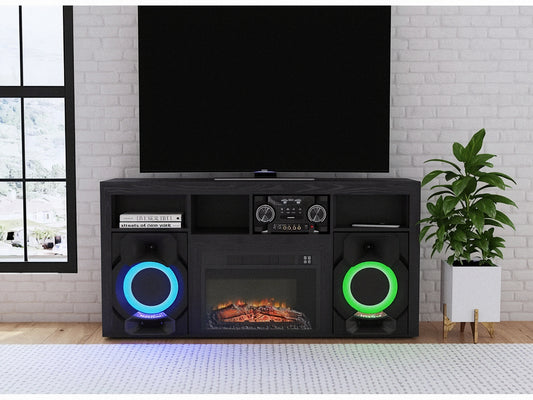 Lydic Fireplace with Sound System - alternate view