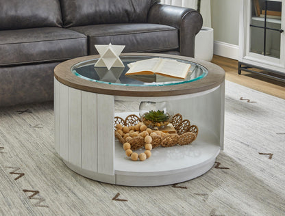 Melody Round Coffee Table with Casters