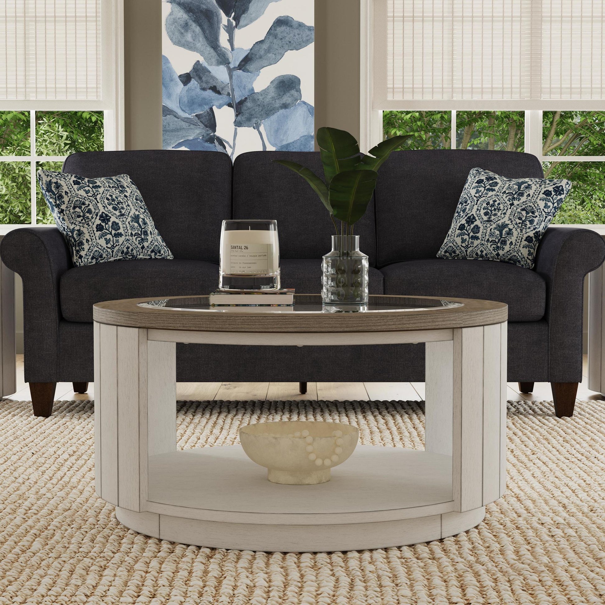 Melody Round Coffee Table with Casters