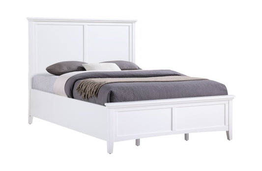 Oakley Panel Bed Queen White
