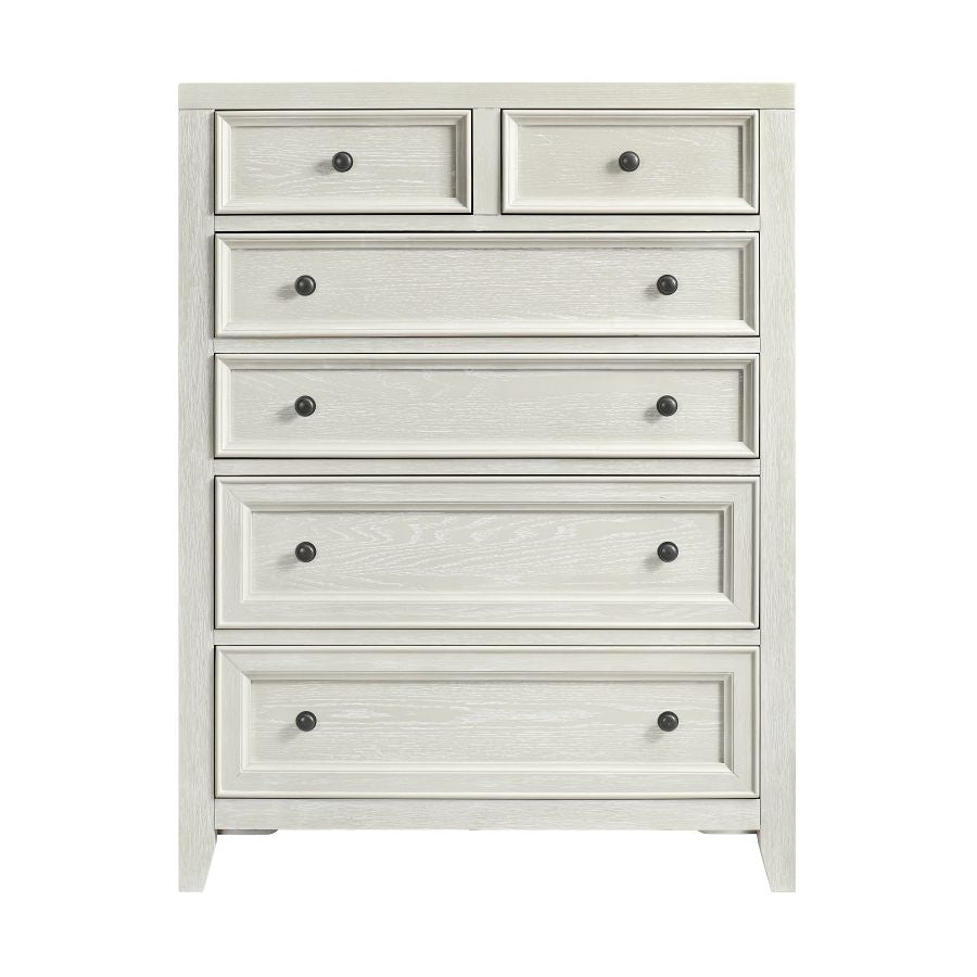 Reed Chest of Drawers White