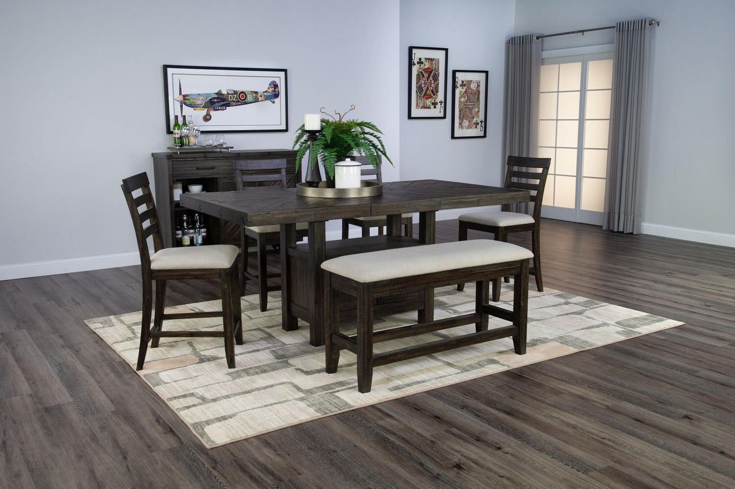 Solomon 5-Piece Counter Height Dining Set